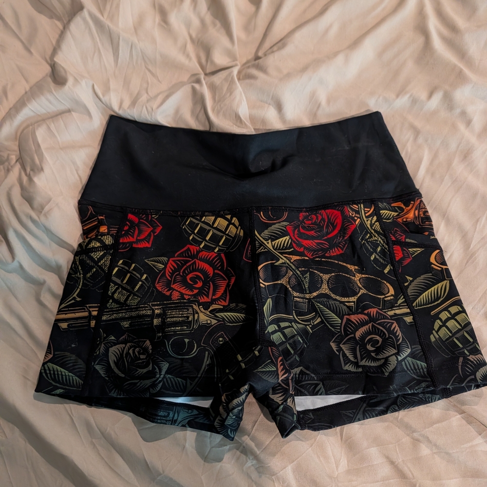 Constantly Varied Gear Black Graphic Shorts